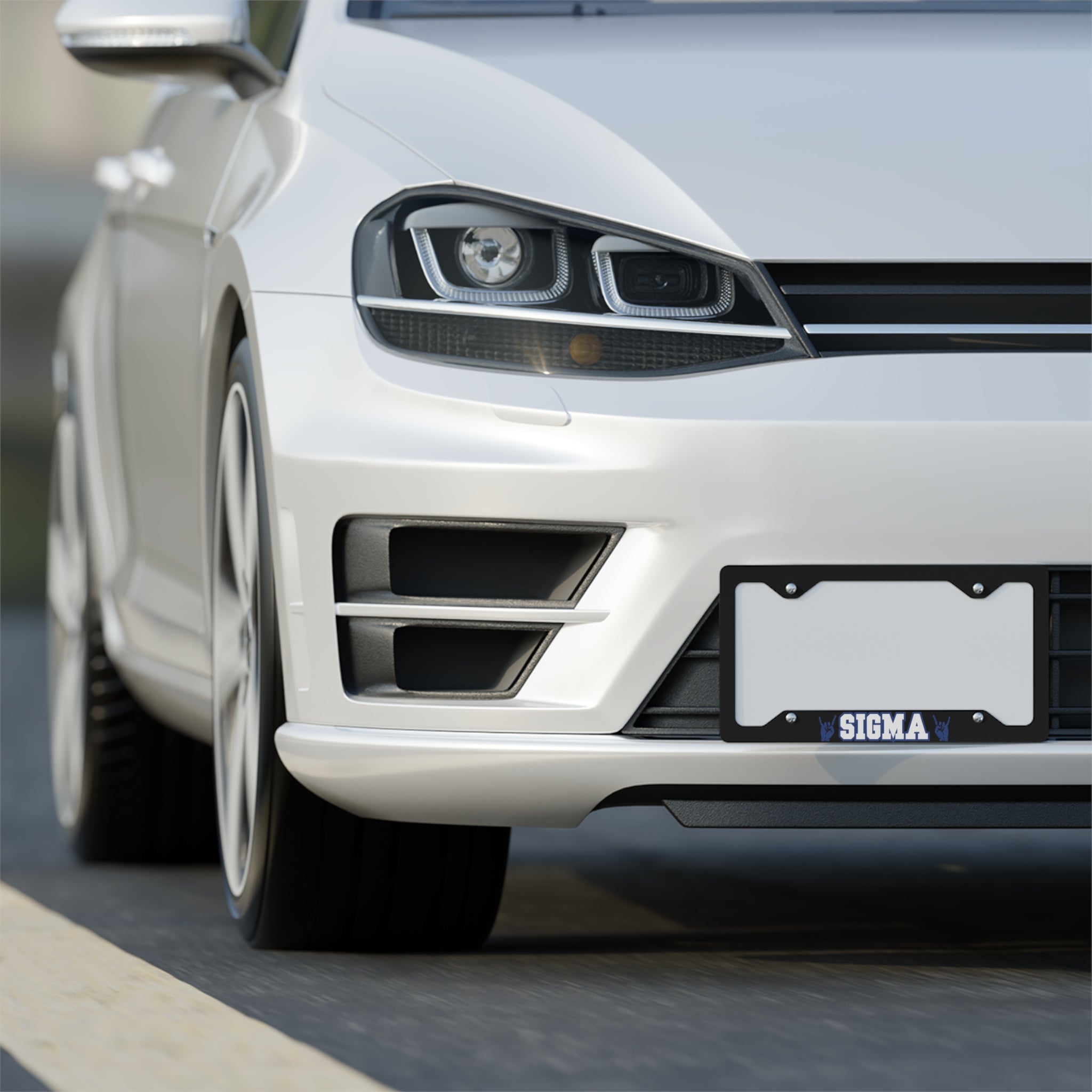 Sigma Metal License Plate Frame