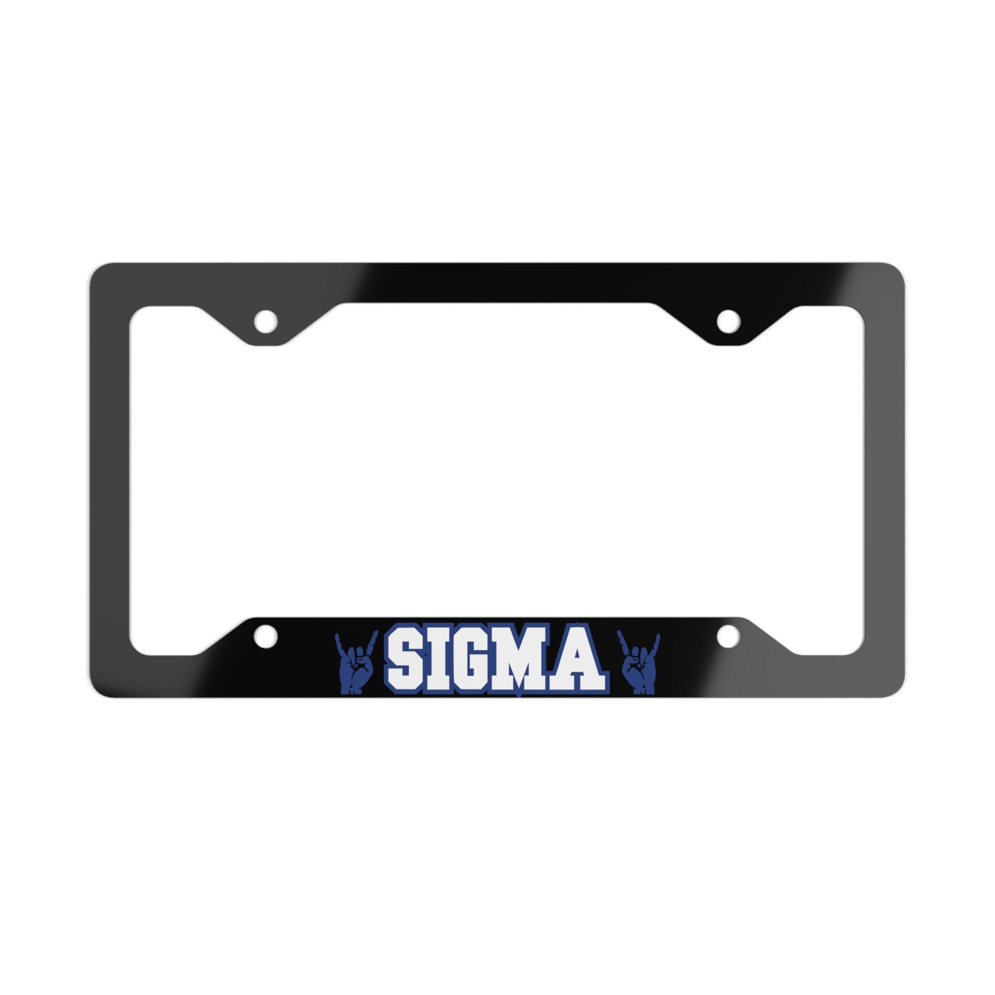 Sigma Metal License Plate Frame