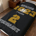 Custom Line Alpha Plush Blanket