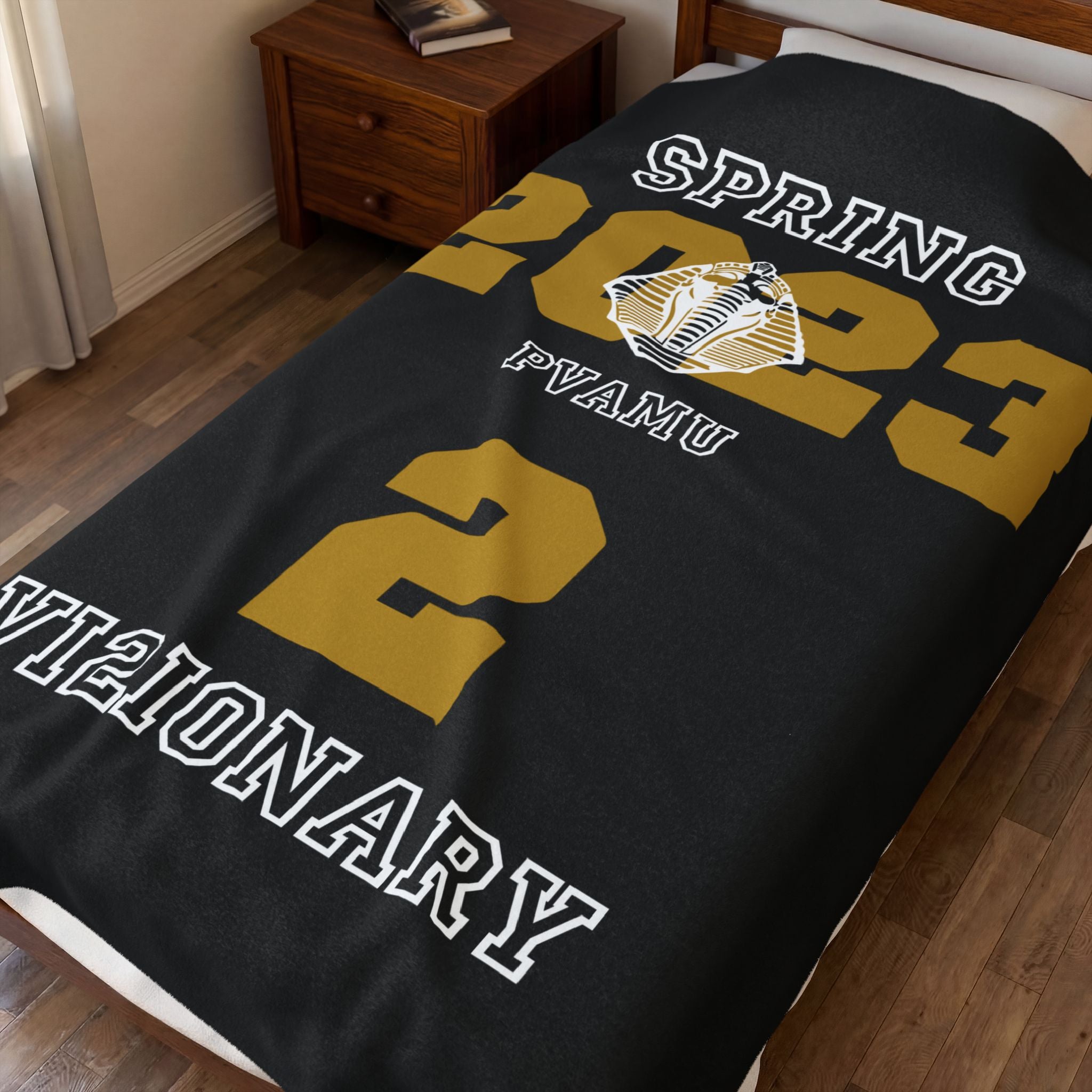 Custom Line Alpha Plush Blanket