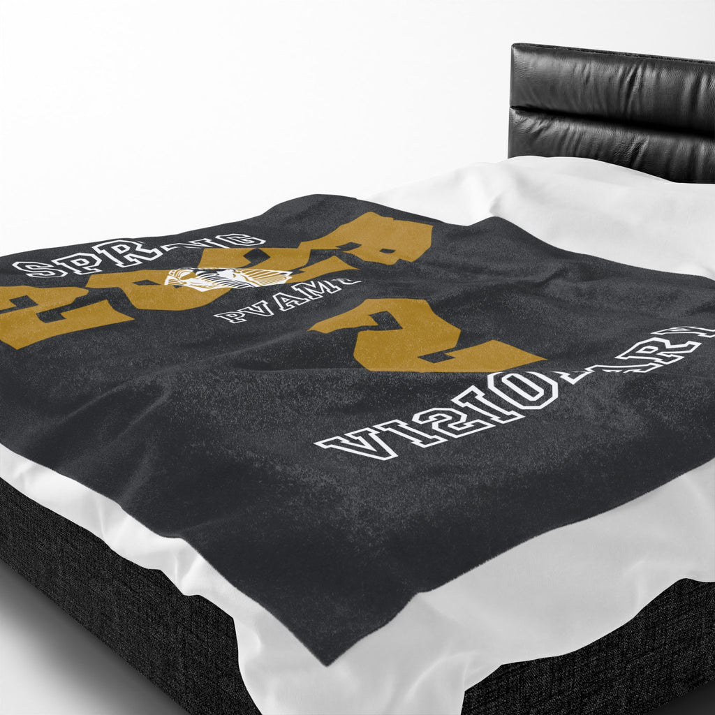 Custom Line Alpha Plush Blanket