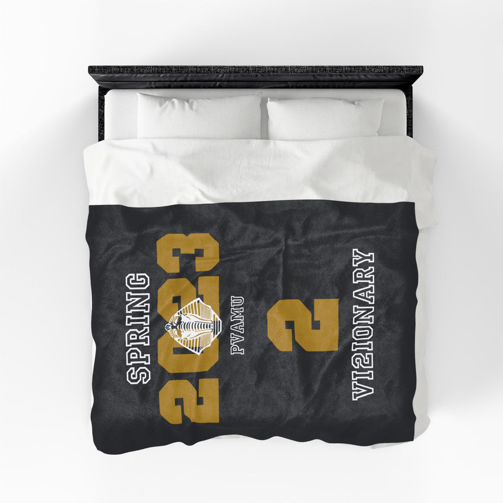 Custom Line Alpha Plush Blanket