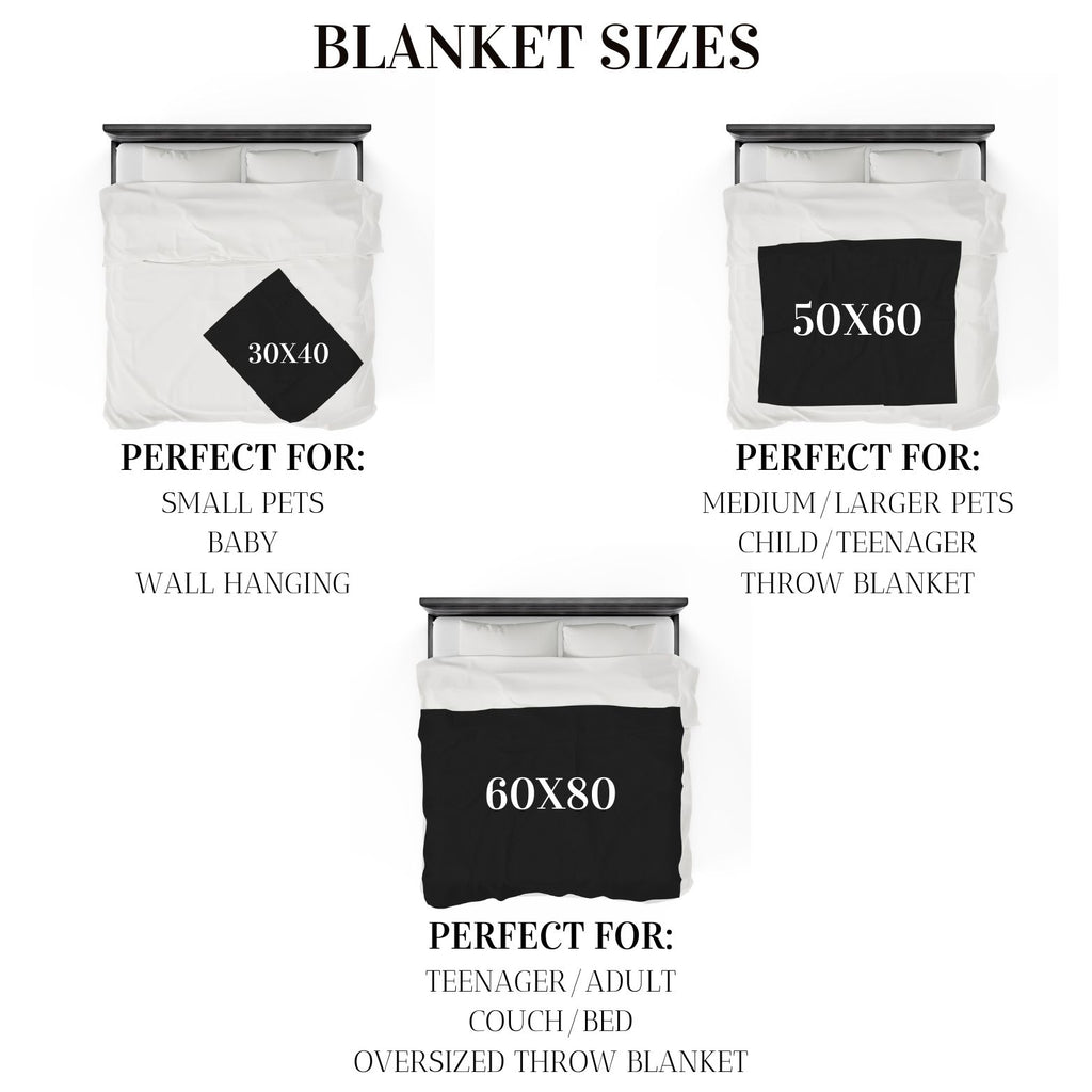 Custom Line Alpha Plush Blanket