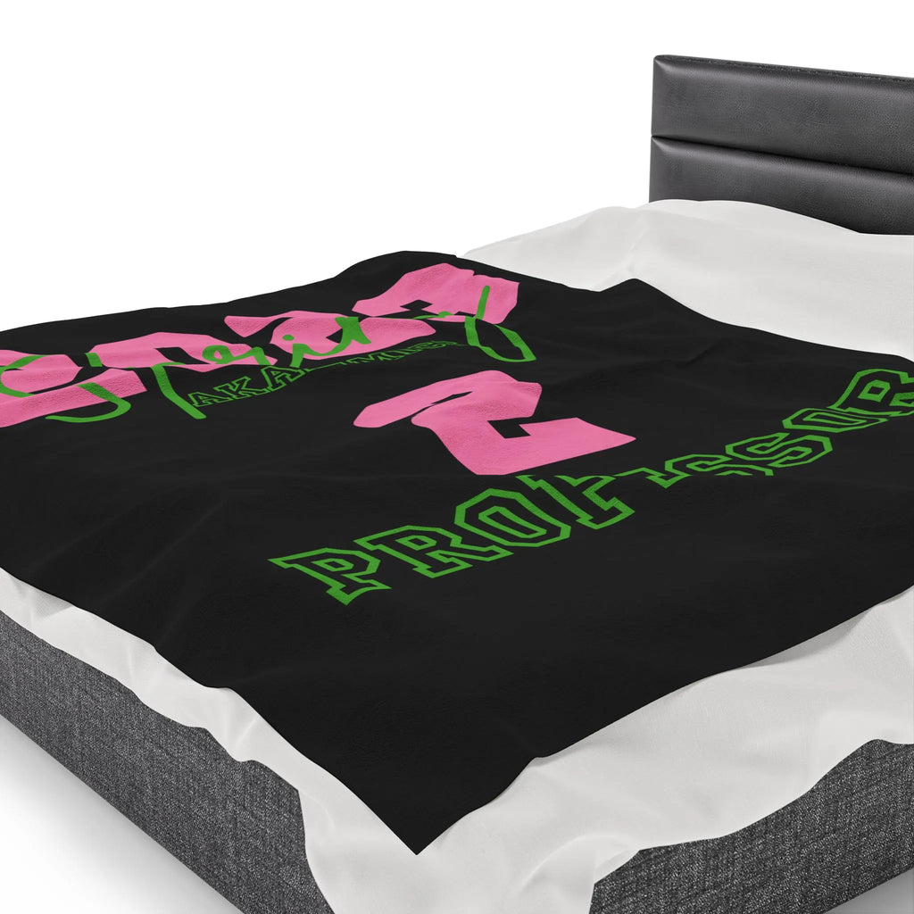 Custom Line Alpha Plush Blanket
