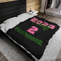 Custom Line Alpha Plush Blanket