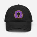 Omega Distressed Dad Hat