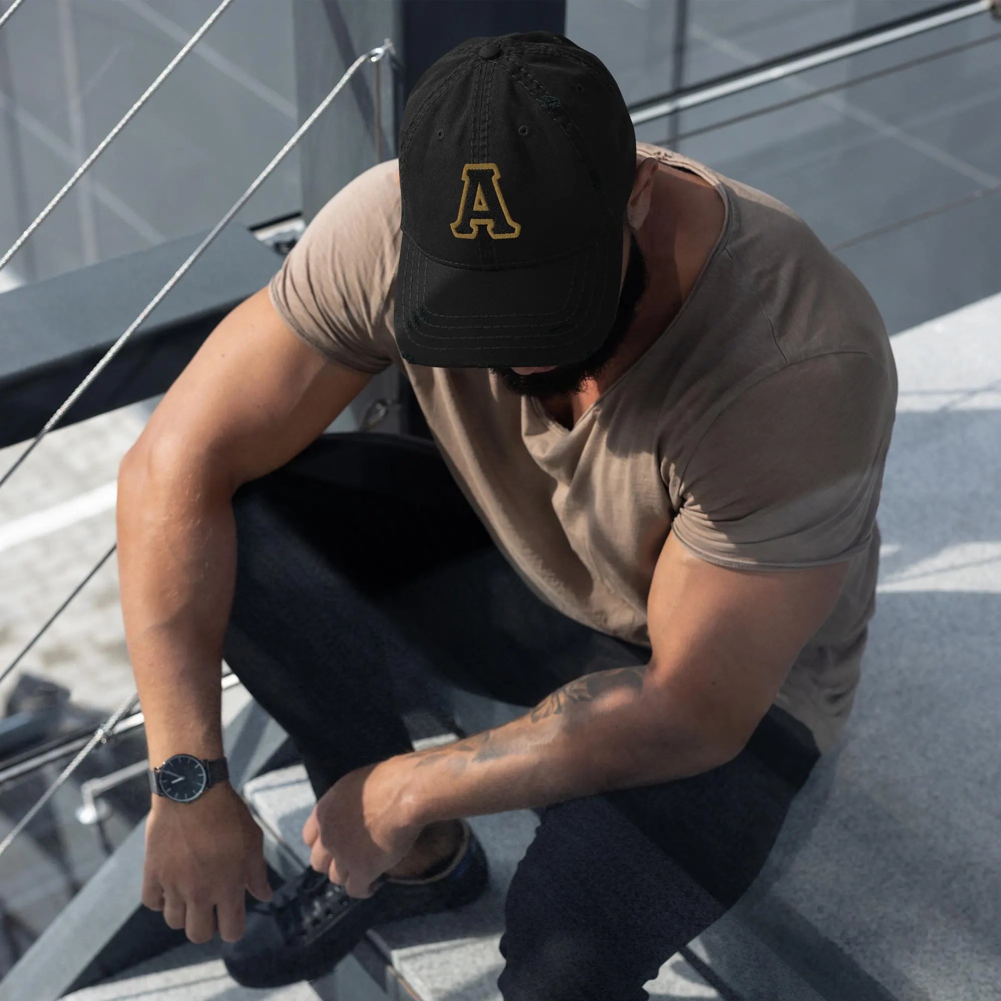 Alpha Distressed Dad Hat