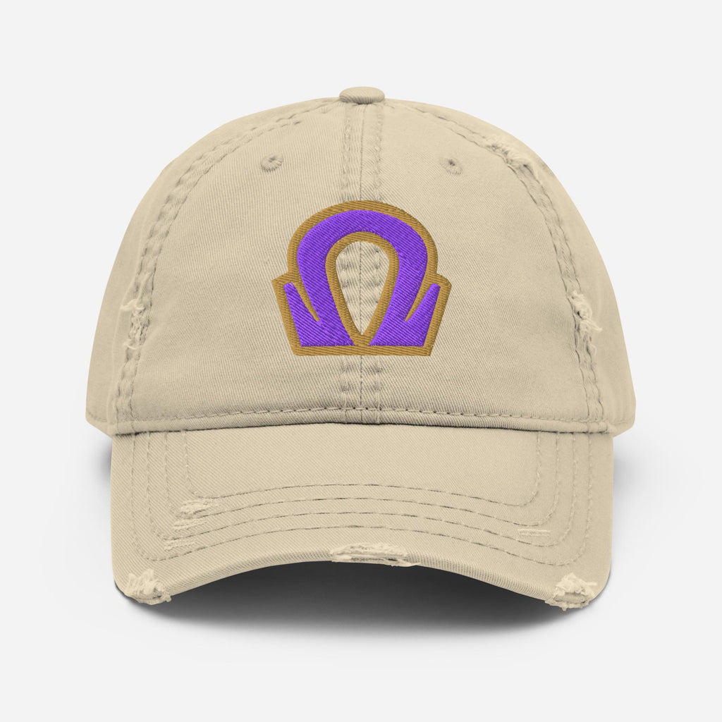 Omega Distressed Dad Hat