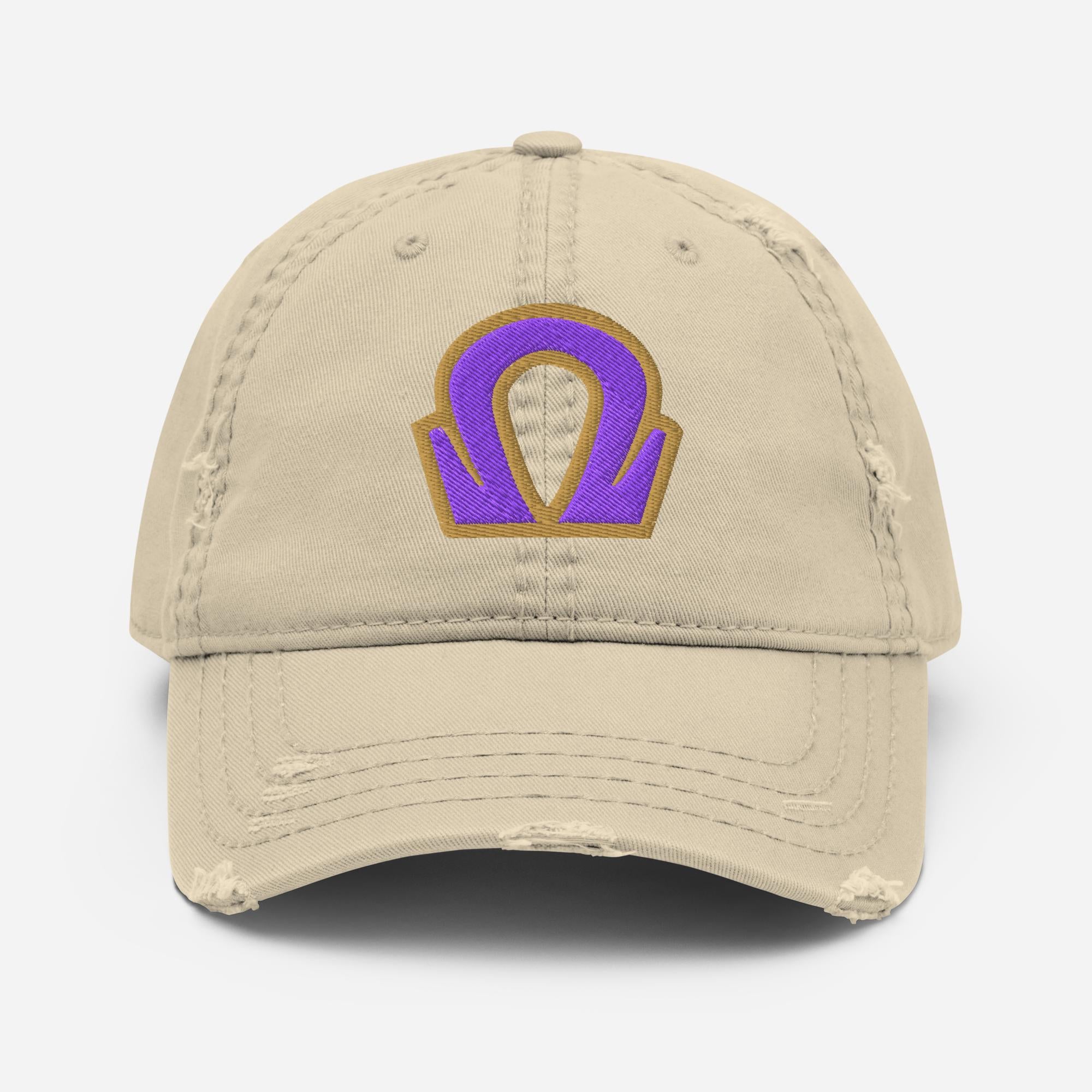 Omega Distressed Dad Hat