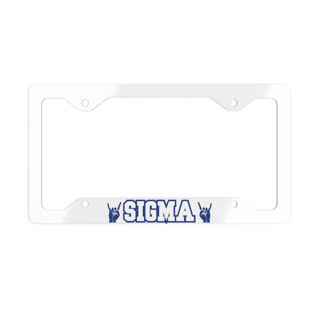 Sigma Metal License Plate Frame