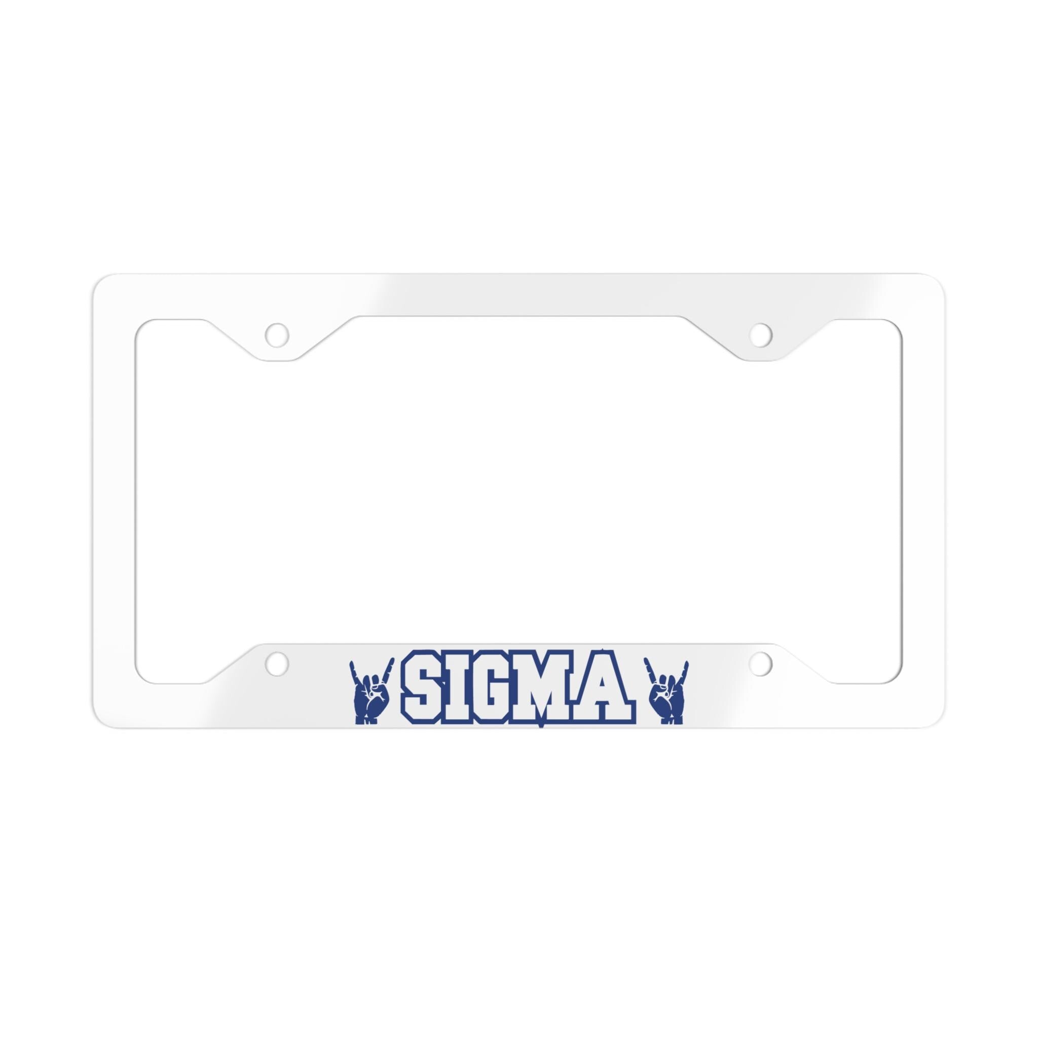 Sigma Metal License Plate Frame